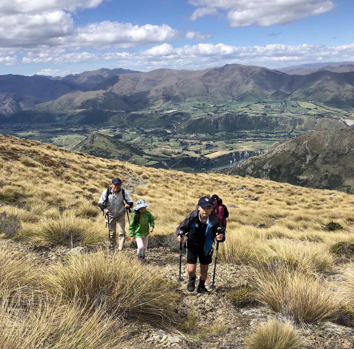 Family alpine short walk 2 Family alpine short walk, Remarkables Mountains, panoramic views of Queenstown
